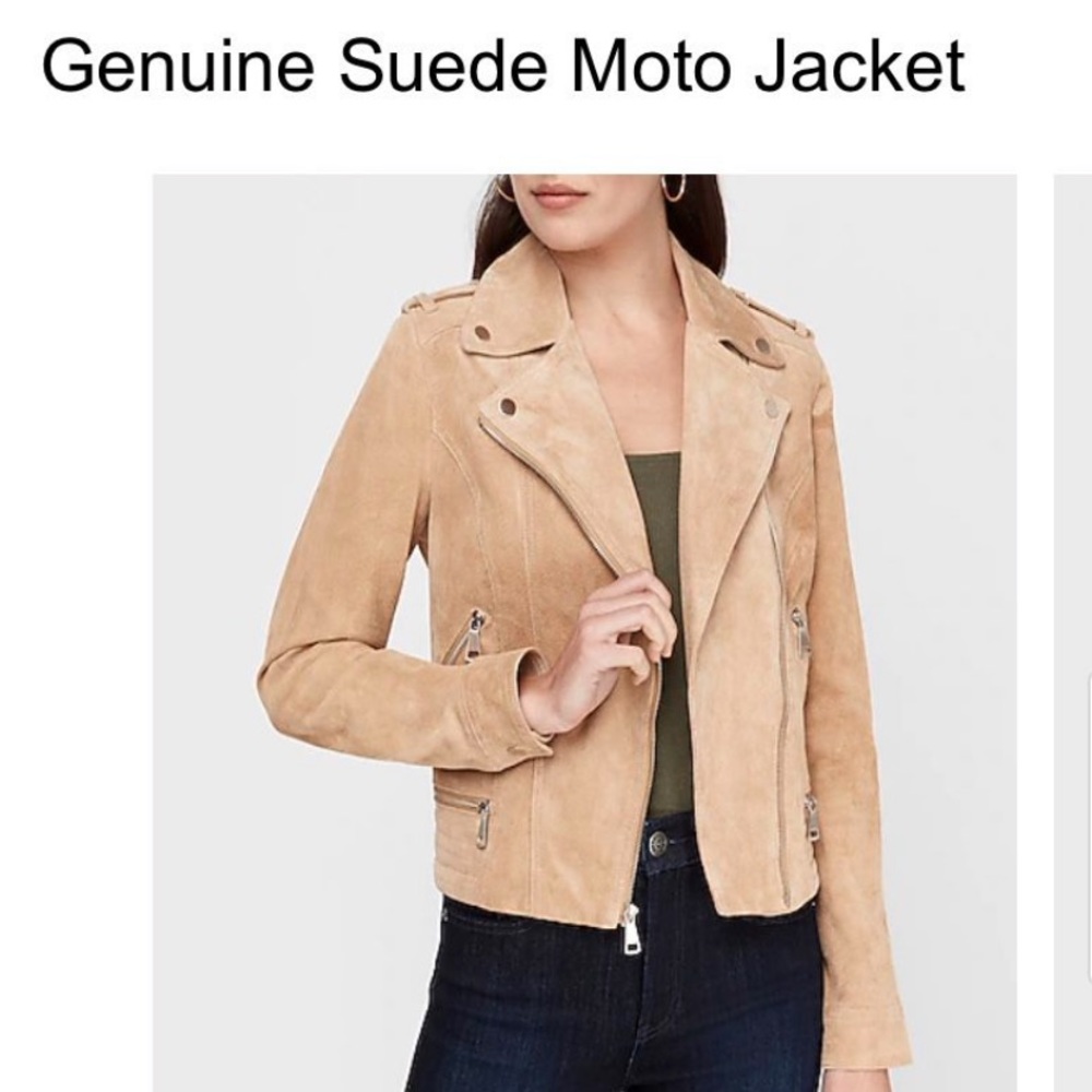 Express Suede Moto Jacket